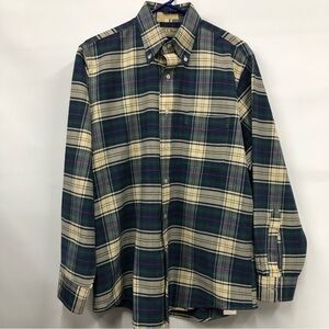 Vintage 1993 LL Bean men’s plaid button down long sleeve shirt size 16-34